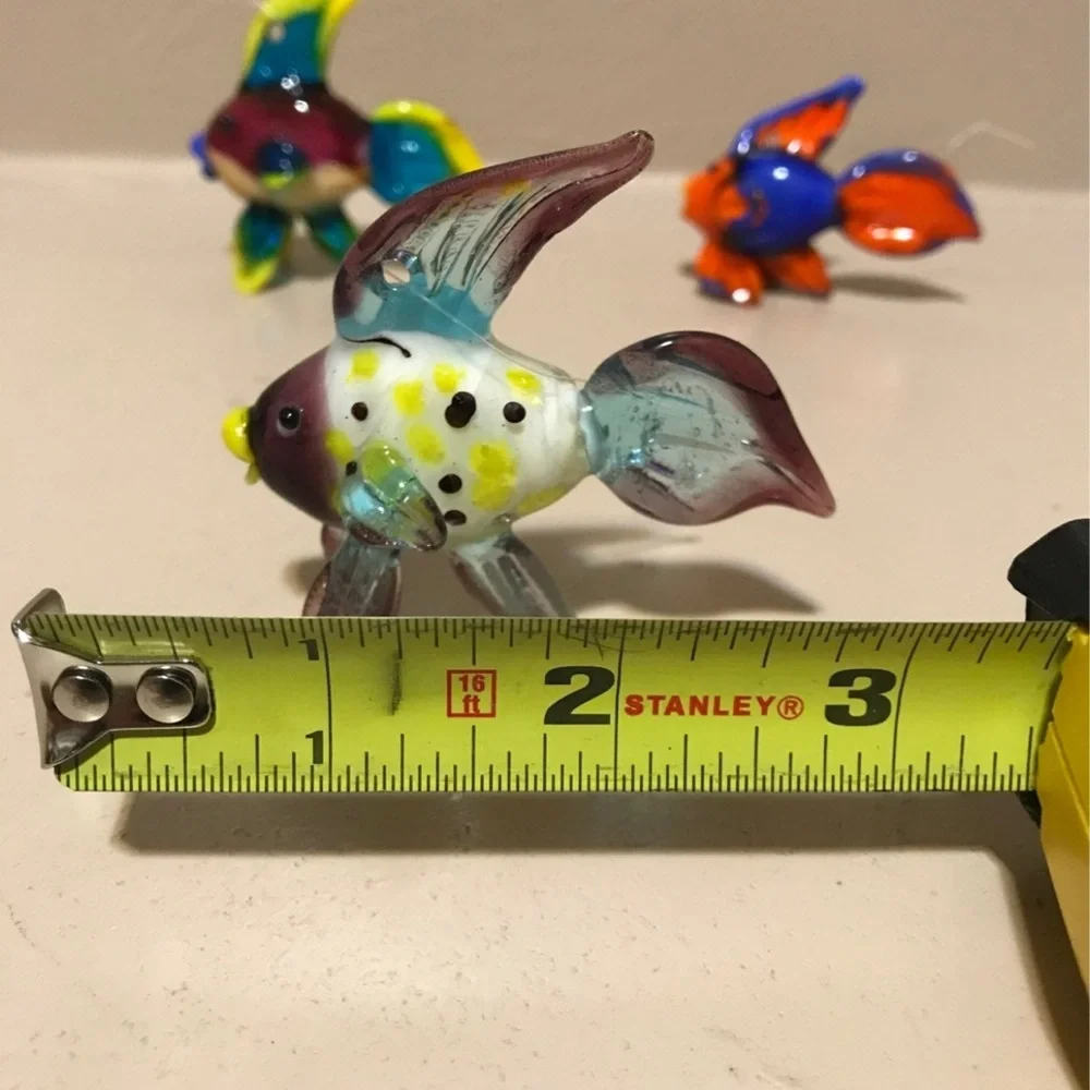 Lot of hand blown glass Beta Fishes